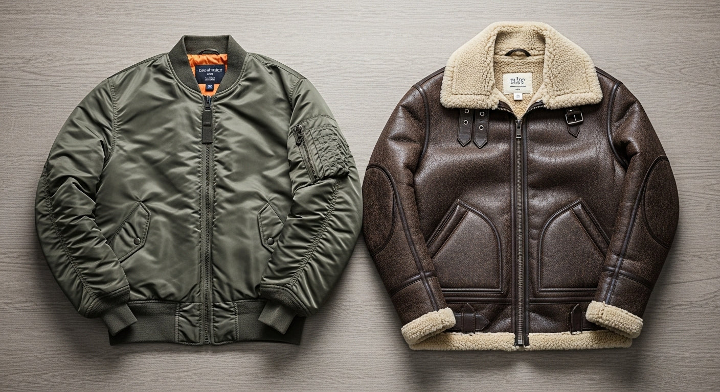 bomber vs aviator jacket