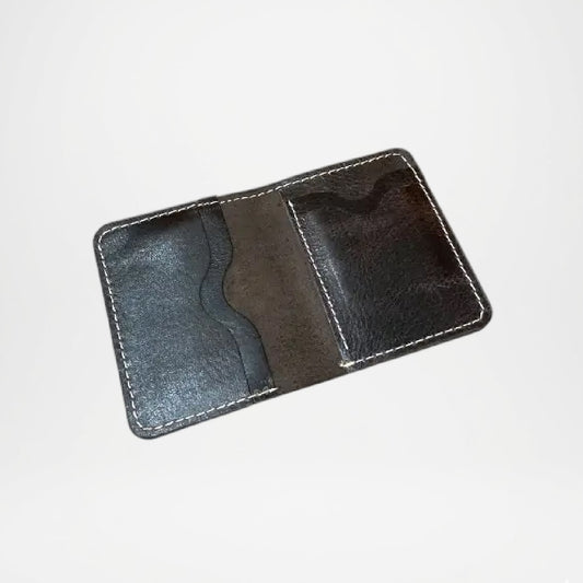 Classic Black Genuine Leather Bifold Wallet