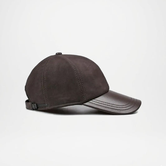 Leather Baseball Caps for Men – Stylish Black Cap