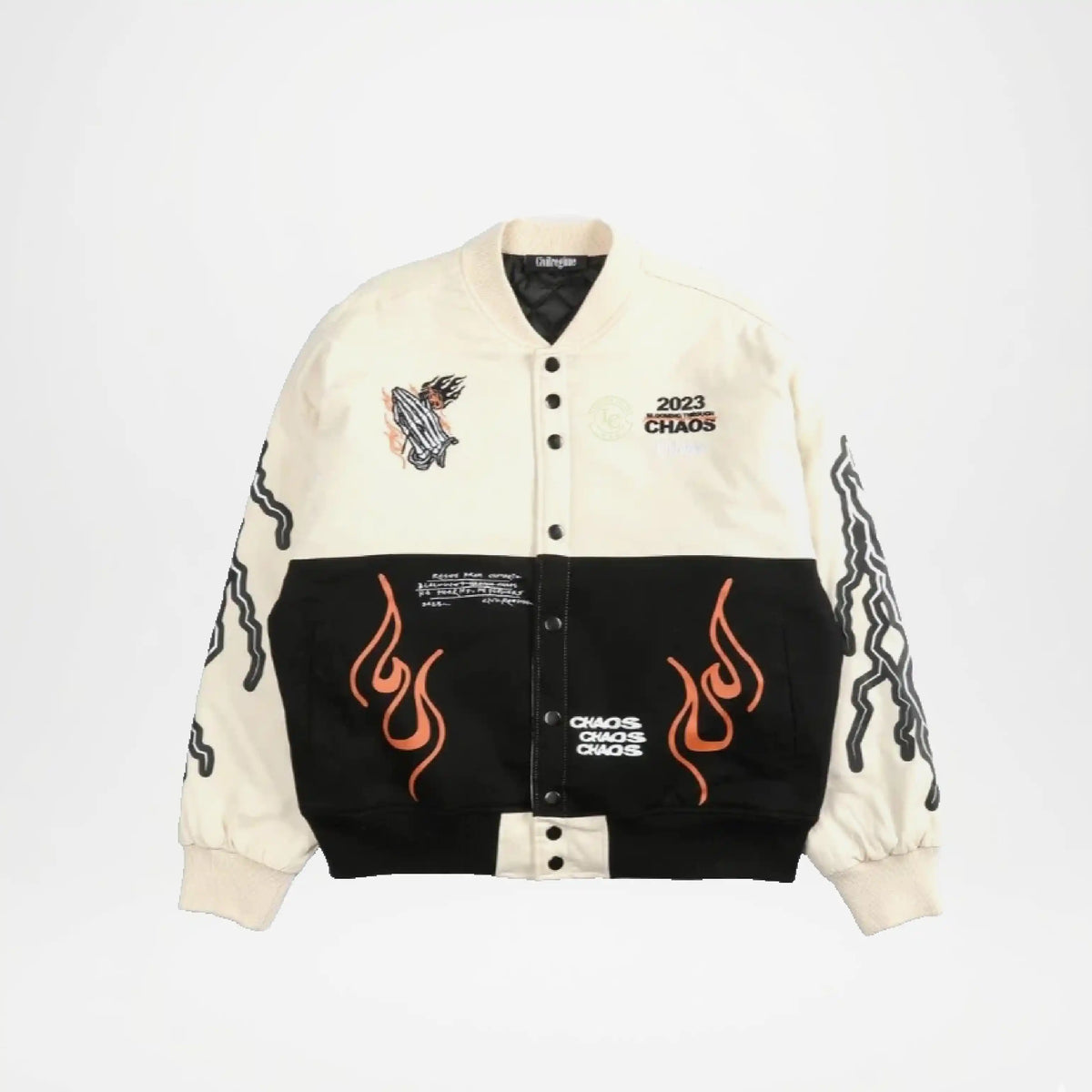 Black and White Varsity Jacket | Men's Two Tone Jacket