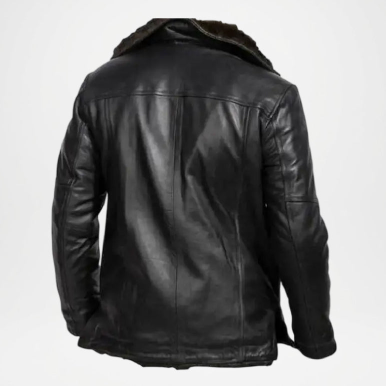 sheepskin shearling leather coat