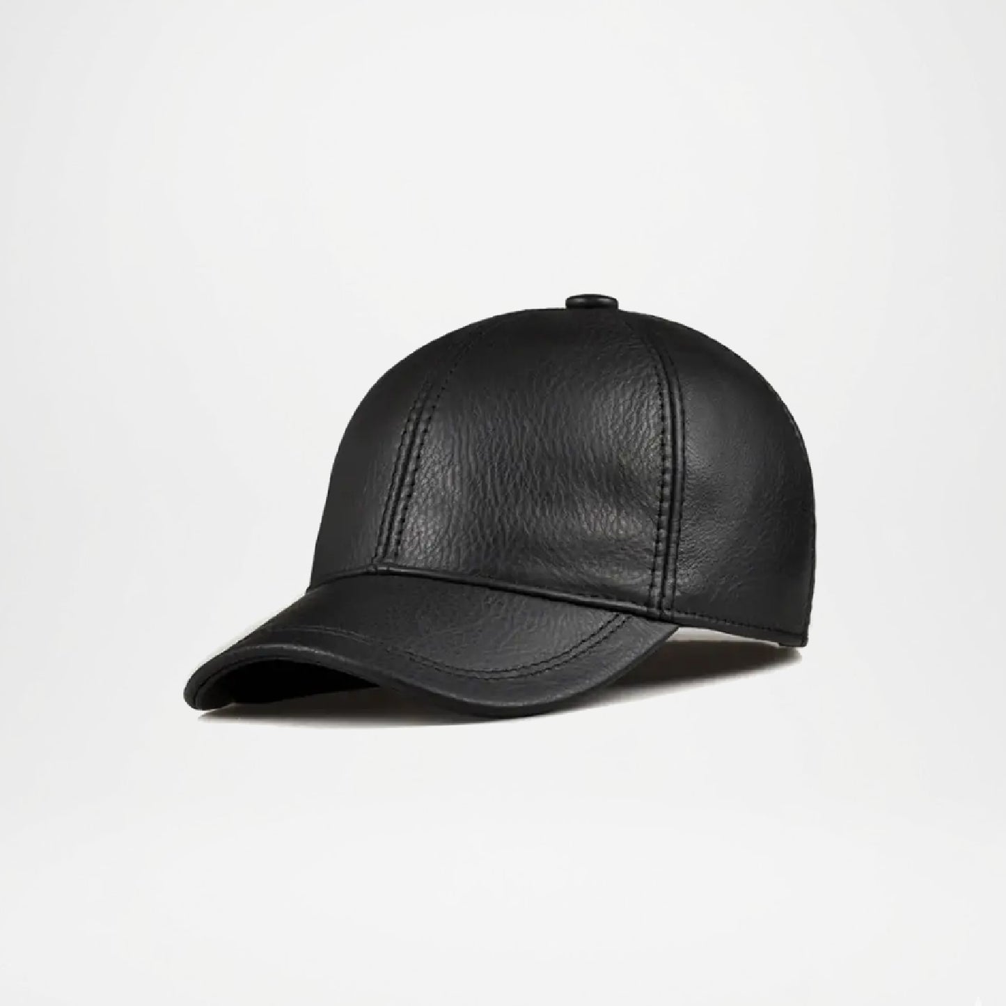 Tancarville Genuine Leather Baseball Cap for Men