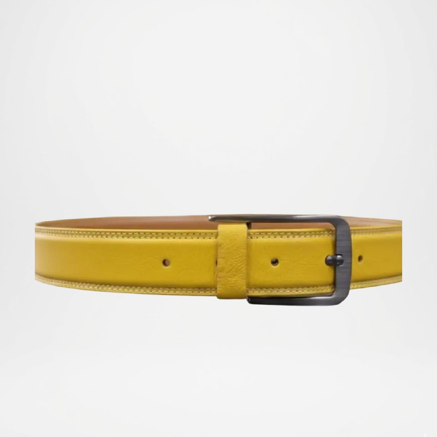 Bellford Premium Mustard Yellow Genuine Leather Belt