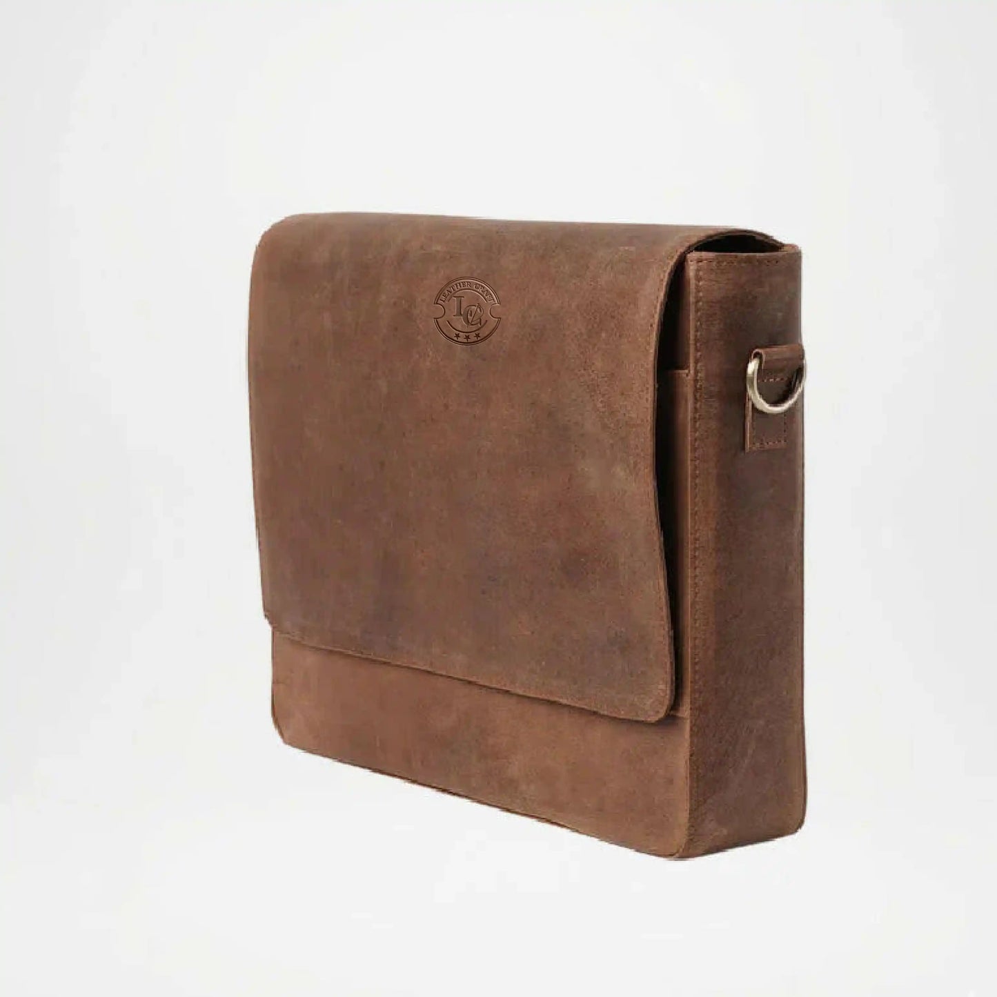 Brown leather bag men Foldable