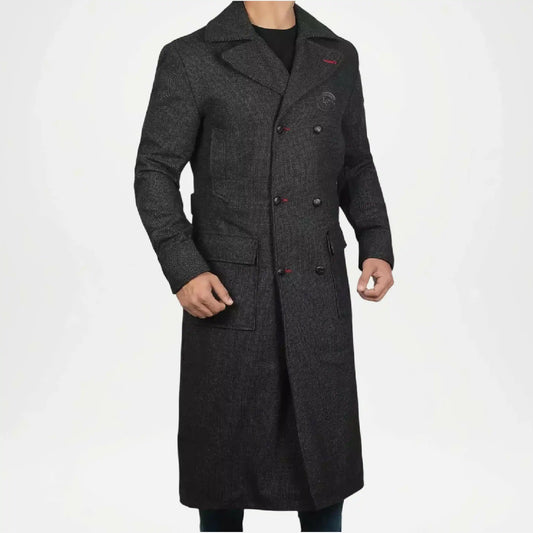 long black wool coat for men