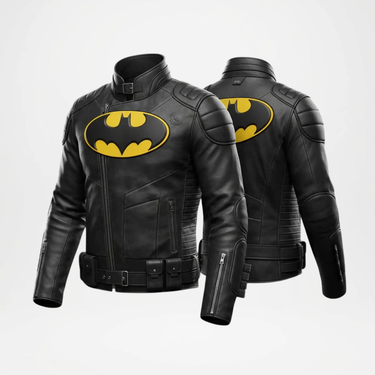 Batman Jacket Black Leather Superhero Style