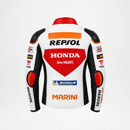 Honda Repsol Leather Jacket – Racing Style for Men