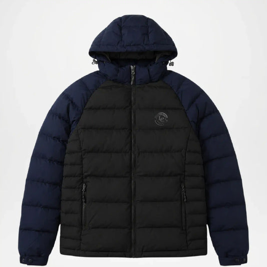 men's reversible black puffer jacket