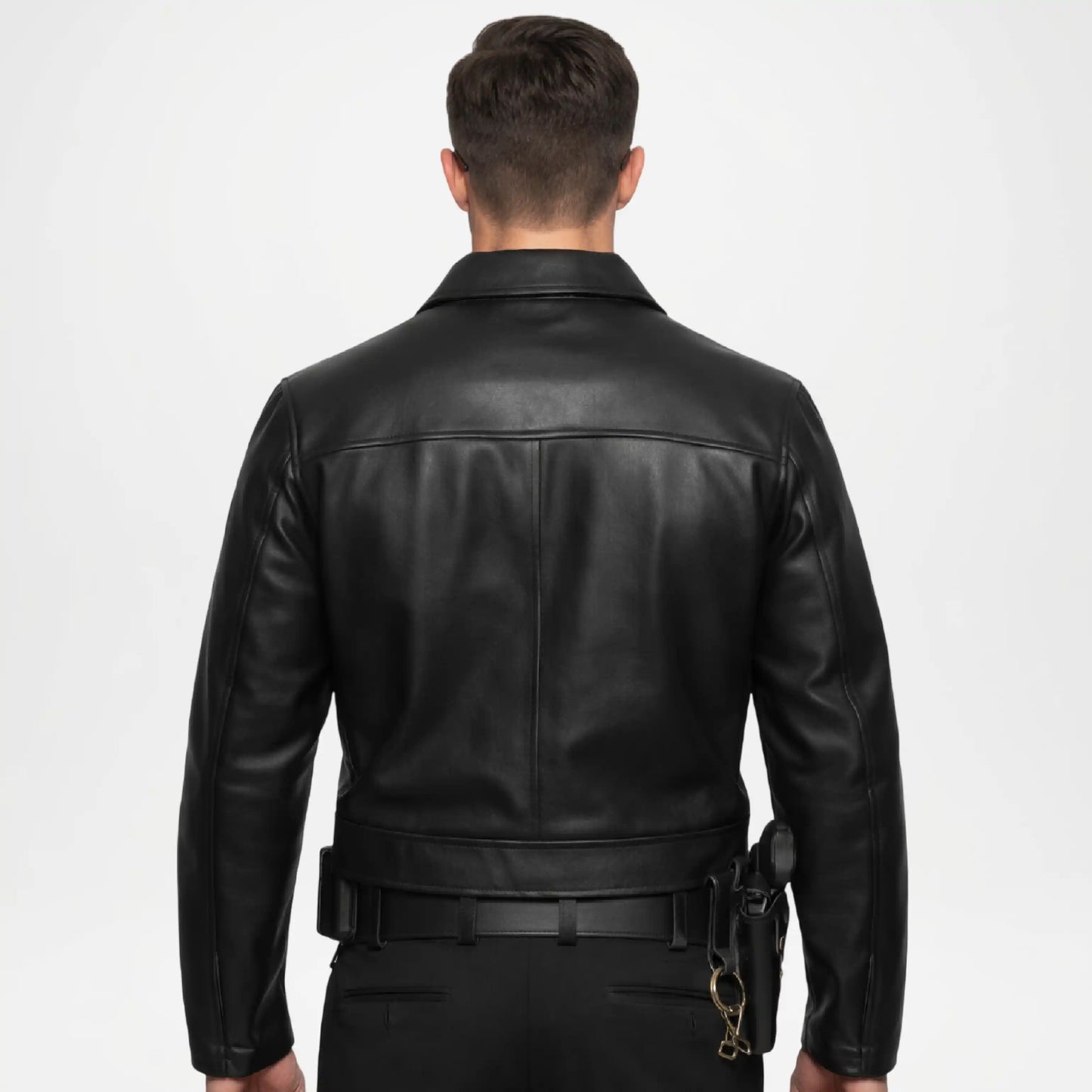 black leather jacket for men