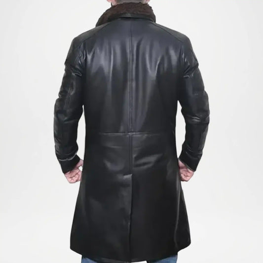 black fur lined trench coat men