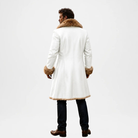 Men's Winter Leather Coat