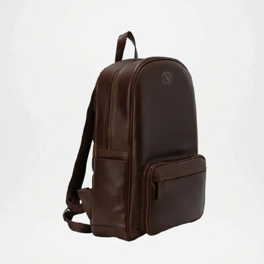 Philos Brown Leather Backpack for Men