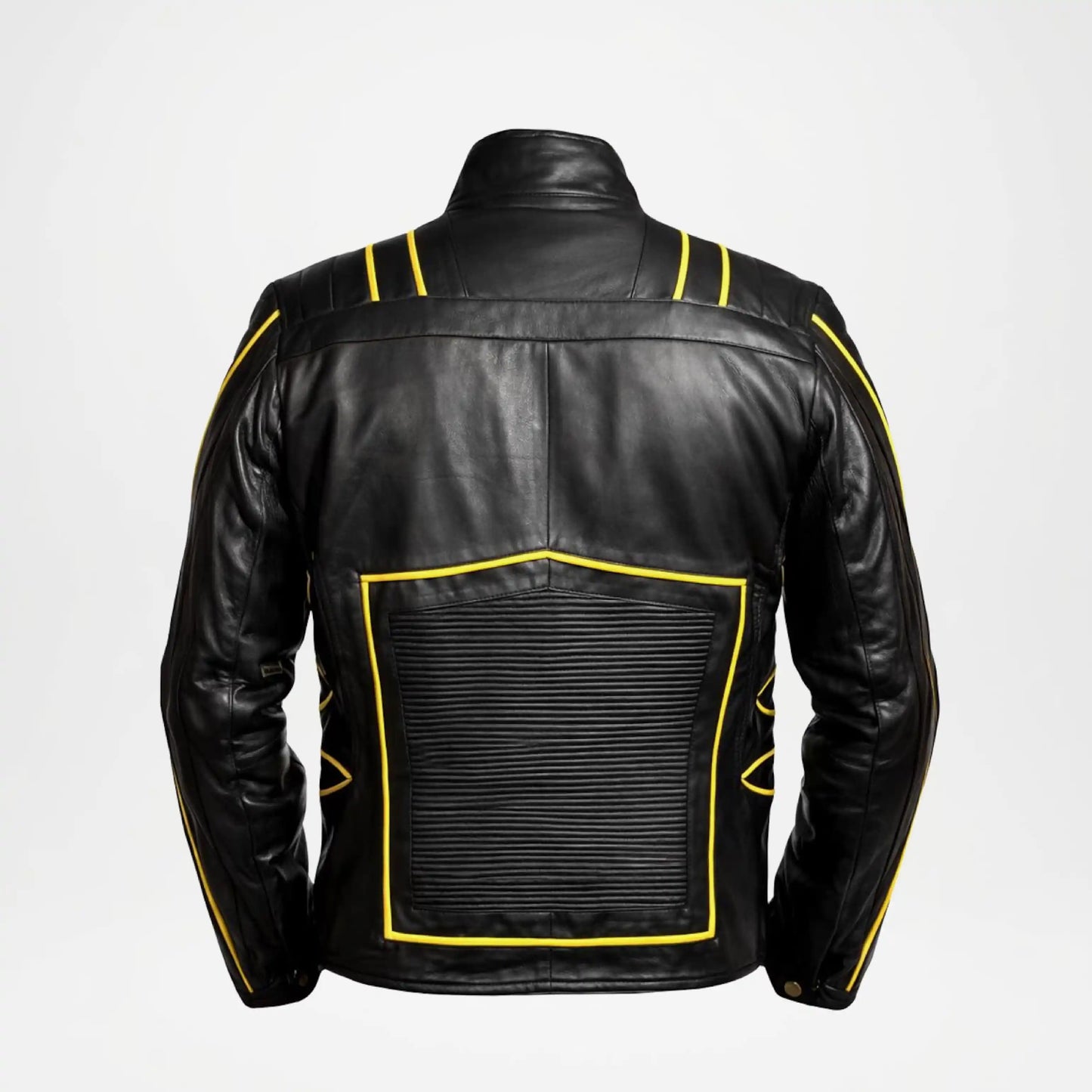 Black And Yellow Wolverine Leather Jacket X Men