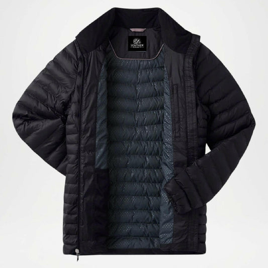 black puffer jacket women winter insulated