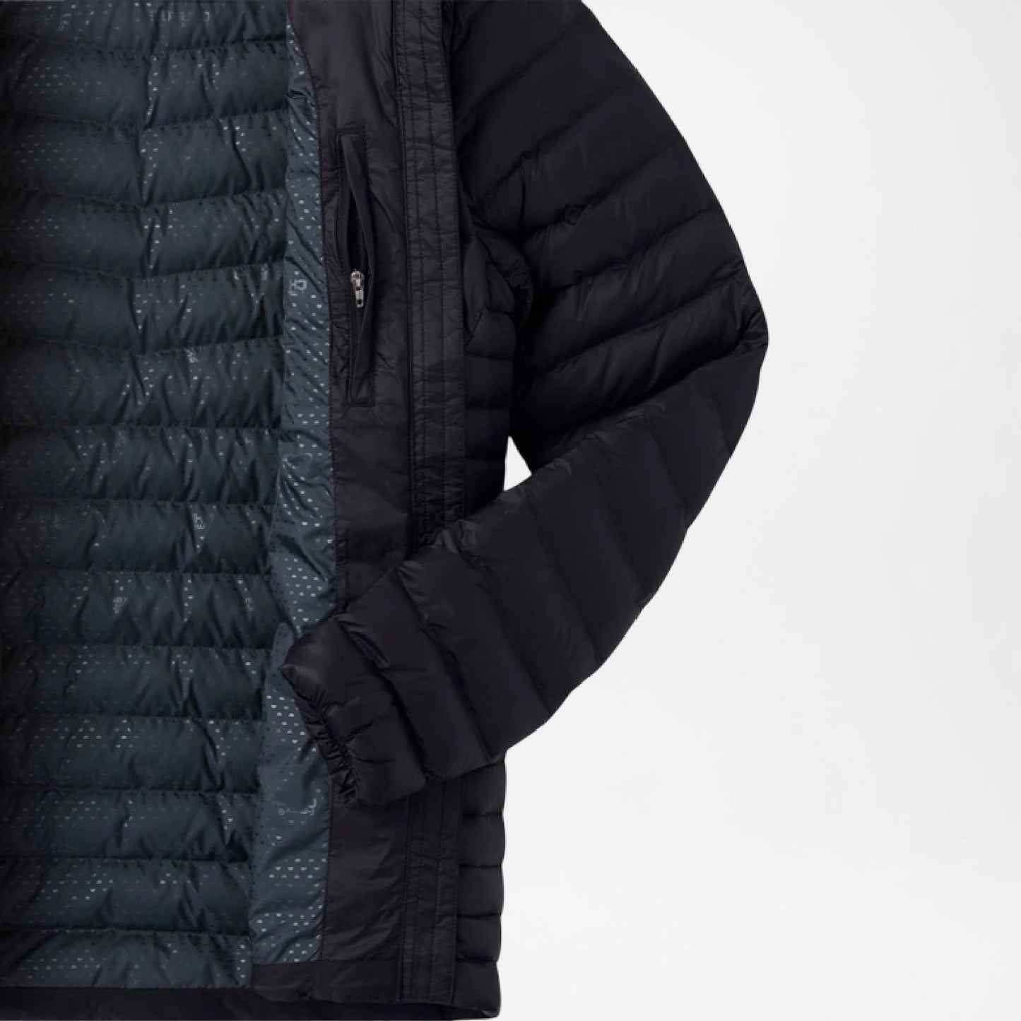 Black Insulated Puffer Jacket for Women