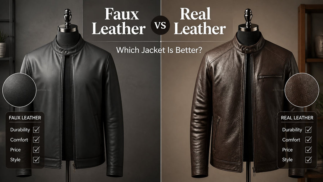 Faux Leather vs Real Leather Jacket
