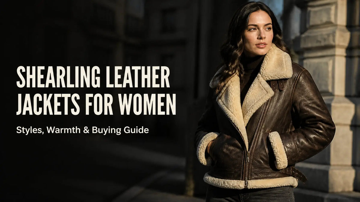 Shearling Leather Jackets for Women: What to Know Before You Buy