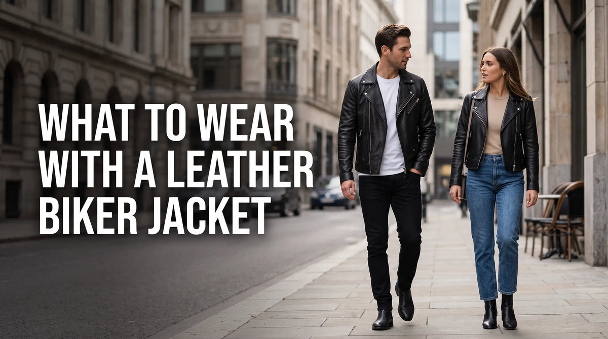 what to wear with leather biker jacket