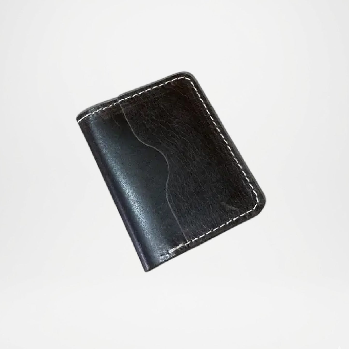 Classic Black Genuine Leather Bifold Wallet