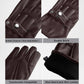 Mens Brown Leather Motorcycle Gloves