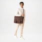 Cristoph Distressed Brown Leather Messenger Bag