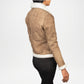 brown b3 sheepskin bomber jacket women