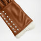 Women's Winter Leather Gloves with Cashmere Lining