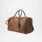 Darrio Brown Leather Duffle Bag for Men