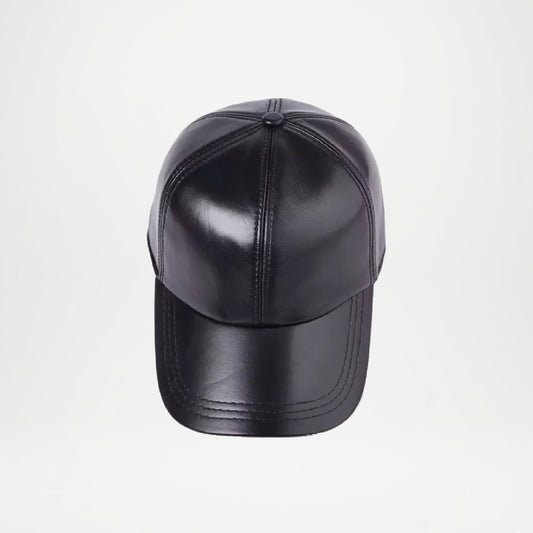 Leather Cap For Men With Adjustable Clip