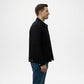 Black Utility Trucker Jacket for Men