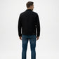 Black Utility Trucker Jacket for Men
