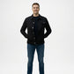 Black Utility Trucker Jacket for Men
