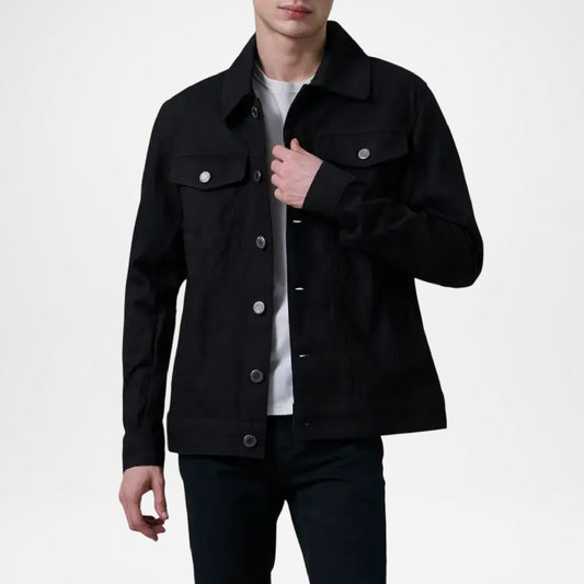 Black Denim Trucker Jacket