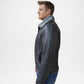 Timberline Black Fur Lined Bomber Jacket for Men