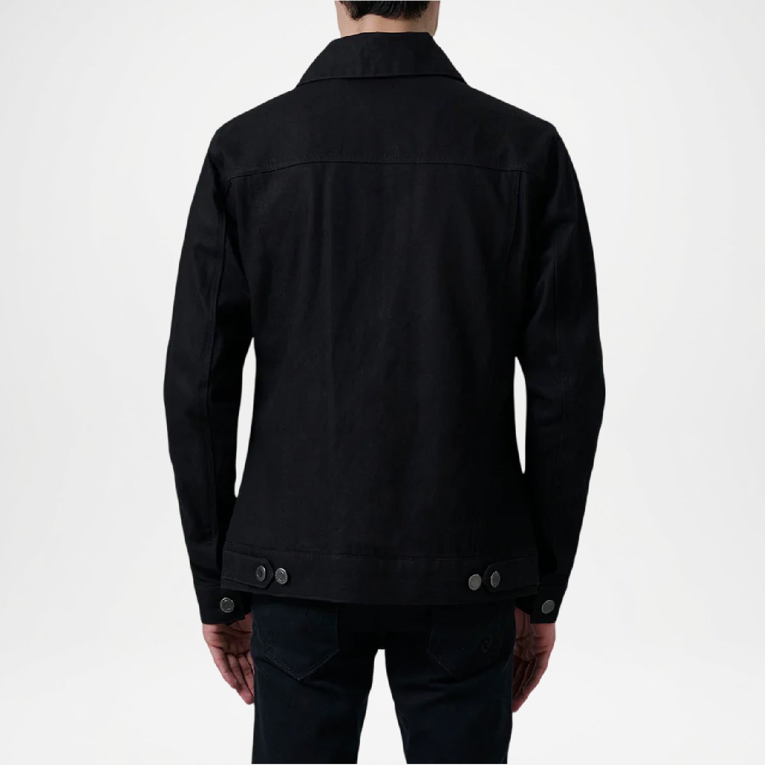 black denim sherpa trucker jacket