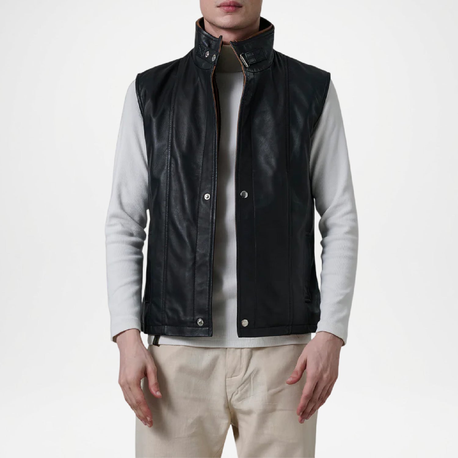 Mens Leather Vests