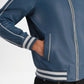 blue leather varsity jacket men