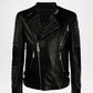 black studded leather jacket mens