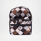 Backpack with checkered pattern 
