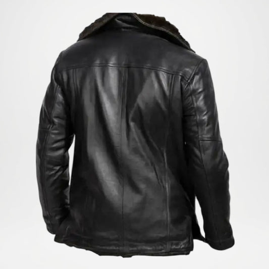 sheepskin shearling leather coat