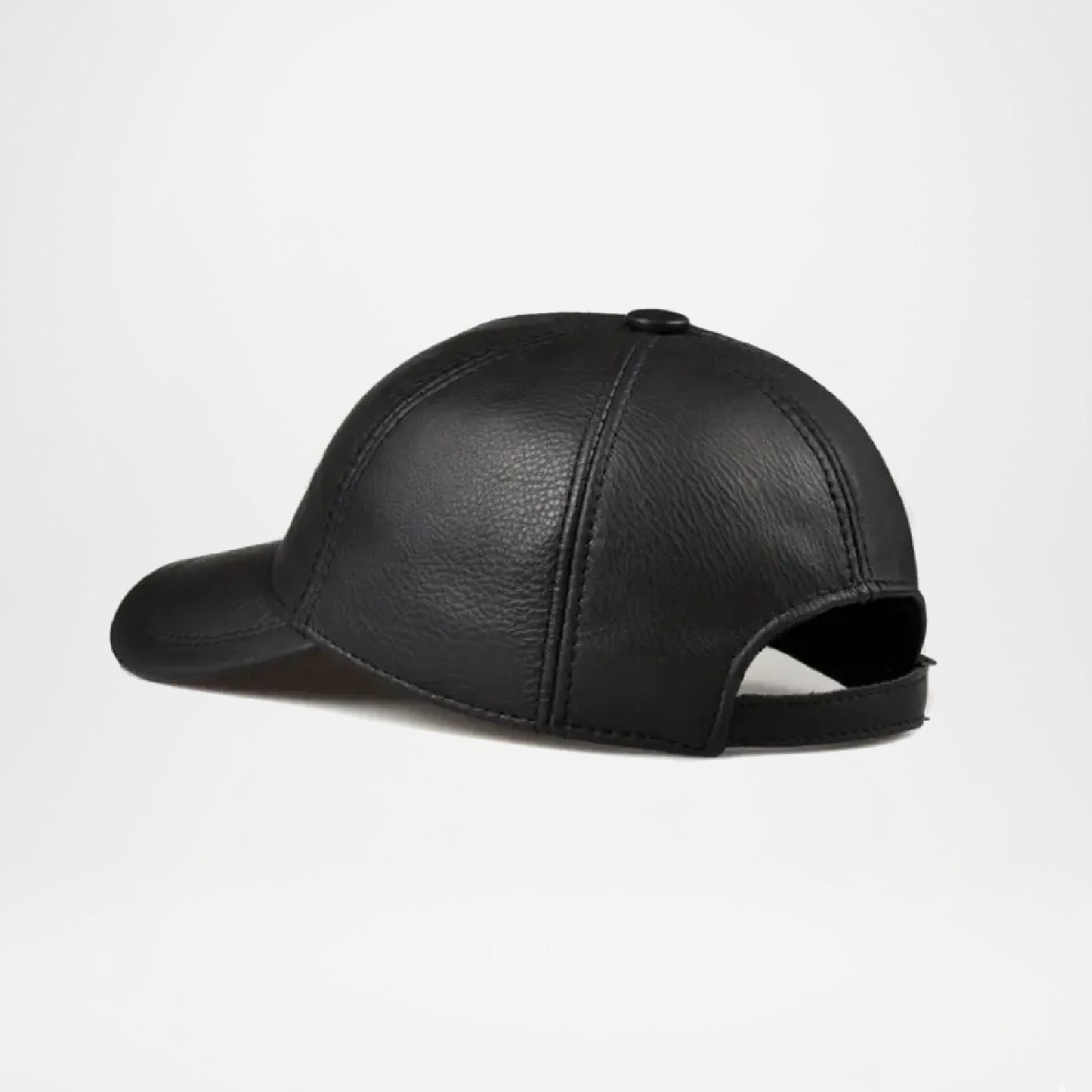Tancarville Genuine Leather Baseball Cap for Men