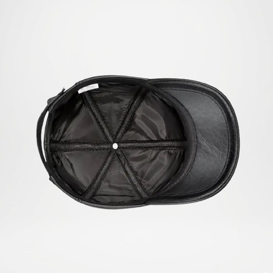 Tancarville Genuine Leather Baseball Cap for Men