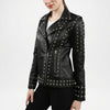 Urban Eleonora Women’s Black Leather Biker Jacket