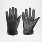 Gordon Black Lined Leather Gloves For Men
