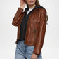 Women’s Tan Leather Jacket