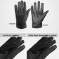 Gordon Black Lined Leather Gloves For Men