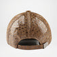 Chicago Mesh-Pattern Genuine Leather Cap for Men