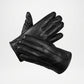 Gordon Black Lined Leather Gloves For Men