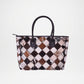 Cowhide Tote Bag – Leather Handled Handcrafted Patchwork Designer Bag