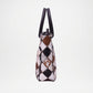 Cowhide Tote Bag – Leather Handled Handcrafted Patchwork Designer Bag